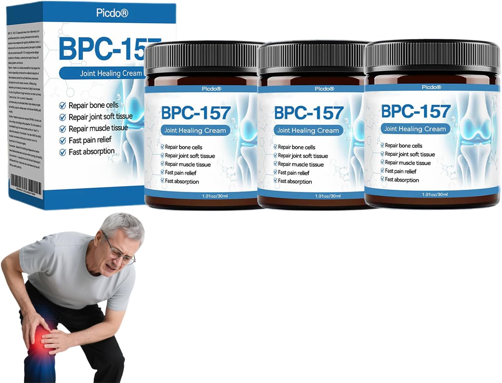 Picdo Joint Cream,Picdo Peptide Complex Soothing Cream,Effectively Improve Joint discomfort and Enhance Mobility (3)