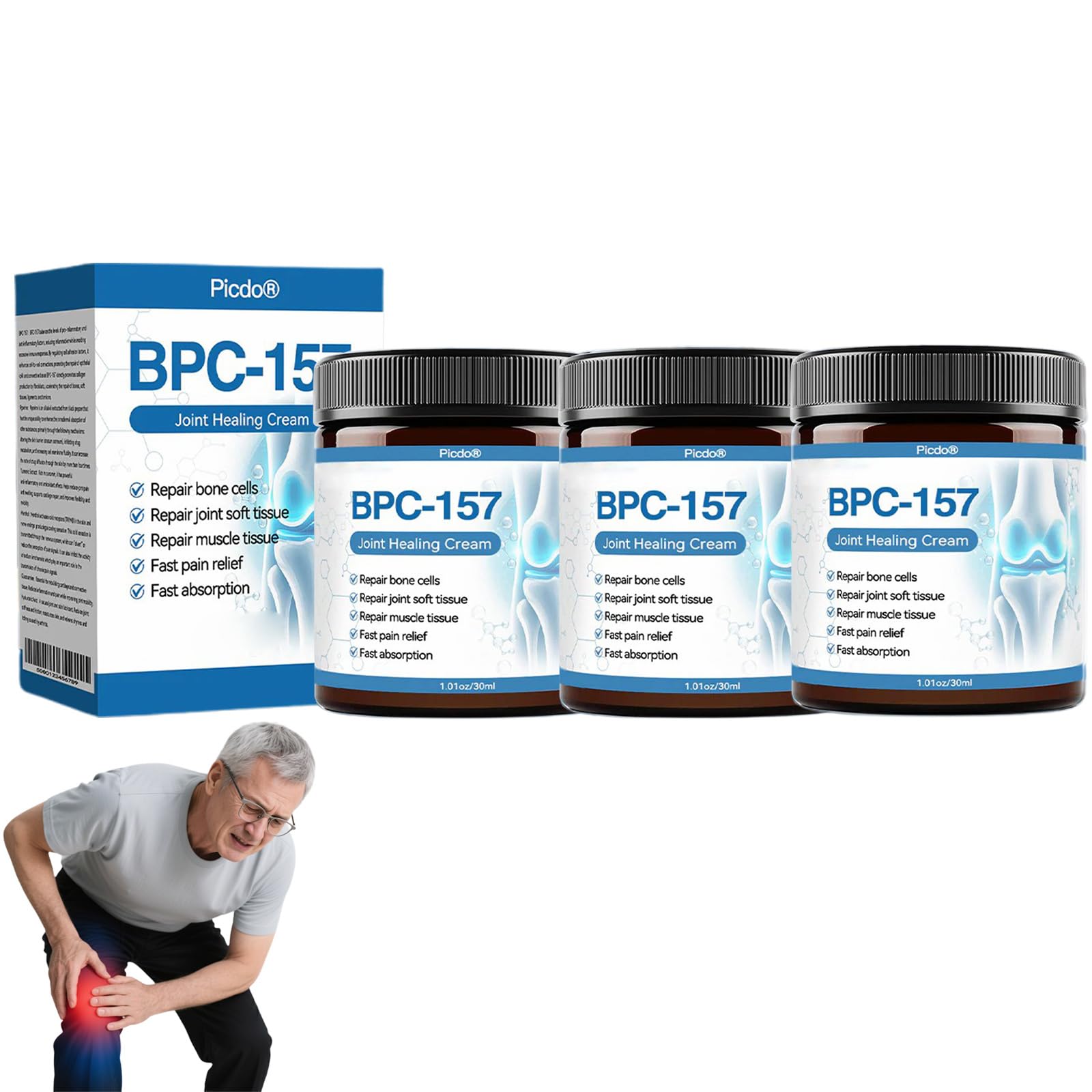 Picdo Joint Cream,Picdo Peptide Complex Soothing Cream,Effectively Improve Joint discomfort and Enhance Mobility (3)