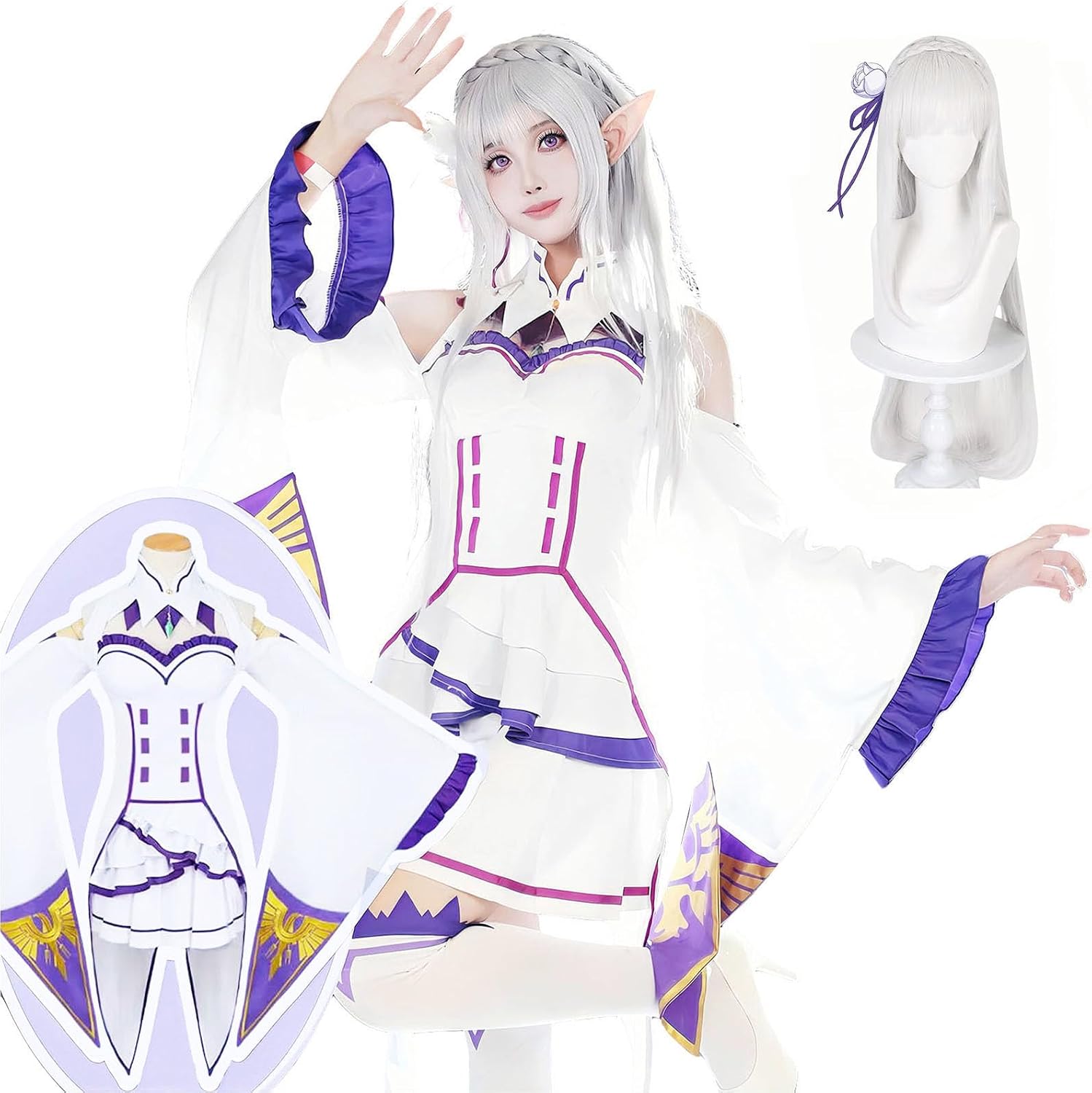 Amazon.co.jp: [乃宇撮] リゼロ コスプレ 豪華版 レム コスプレ衣装