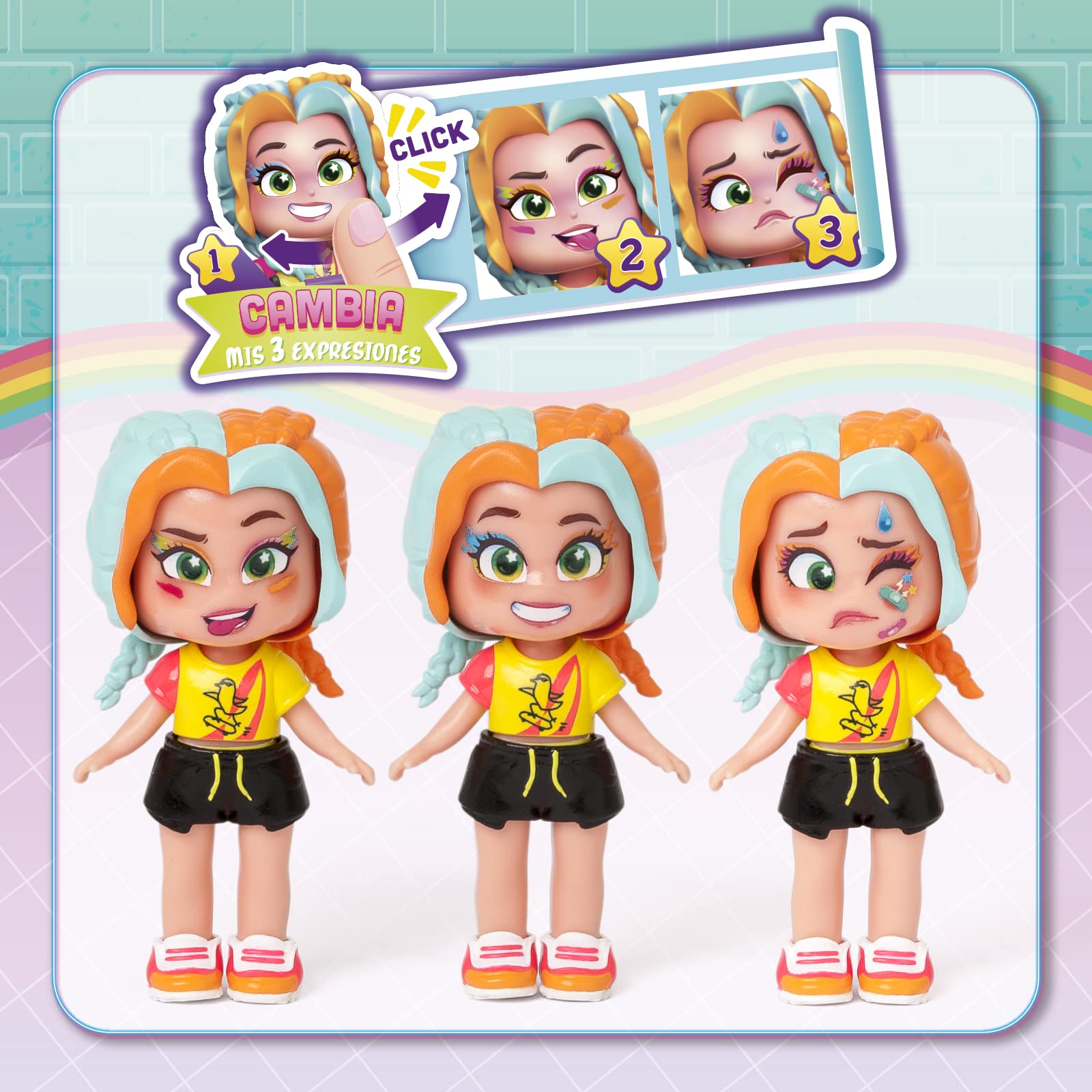 KOOKYLOOS Lizzie's Pop Up Sport Shop sklep z akcesoriami, ekskluzywną lalką z 3 zabawnymi wyrazami twarzy, 2 ekskluzywnymi zwierzętami