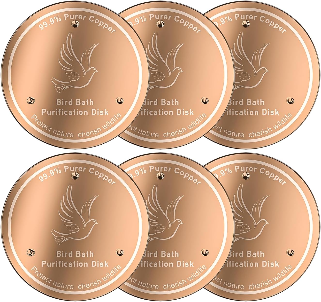 Birdbath Copper (6, Pure Copper)