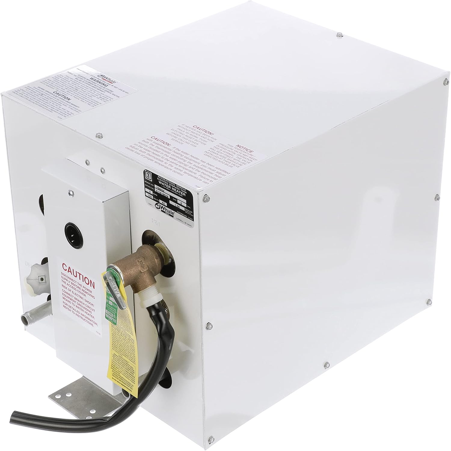 Whale Premium Water Heater - 3 or 6-Gallon Capacity - 120V - Perfect for Boats and RV