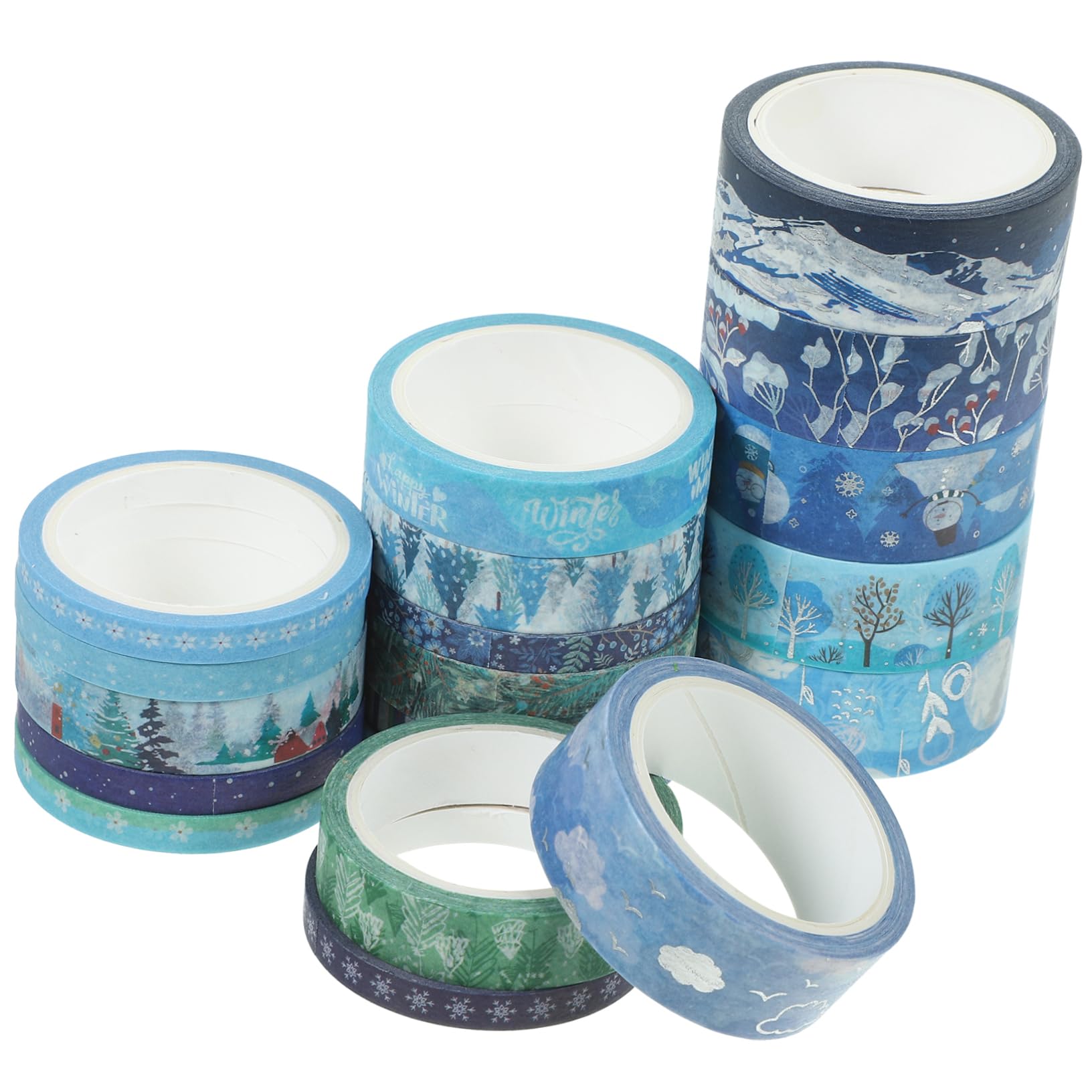 Operitacx Cinta Washi Decorativa Navideña De Adhesiva Para Manualidades Y Scrapbooking Navidad Para Y Álbumes 19 * 5