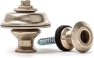 JIM DUNLOP Vintage Nickel Dual Design Guitar Strap Locks (SLS1035VN)