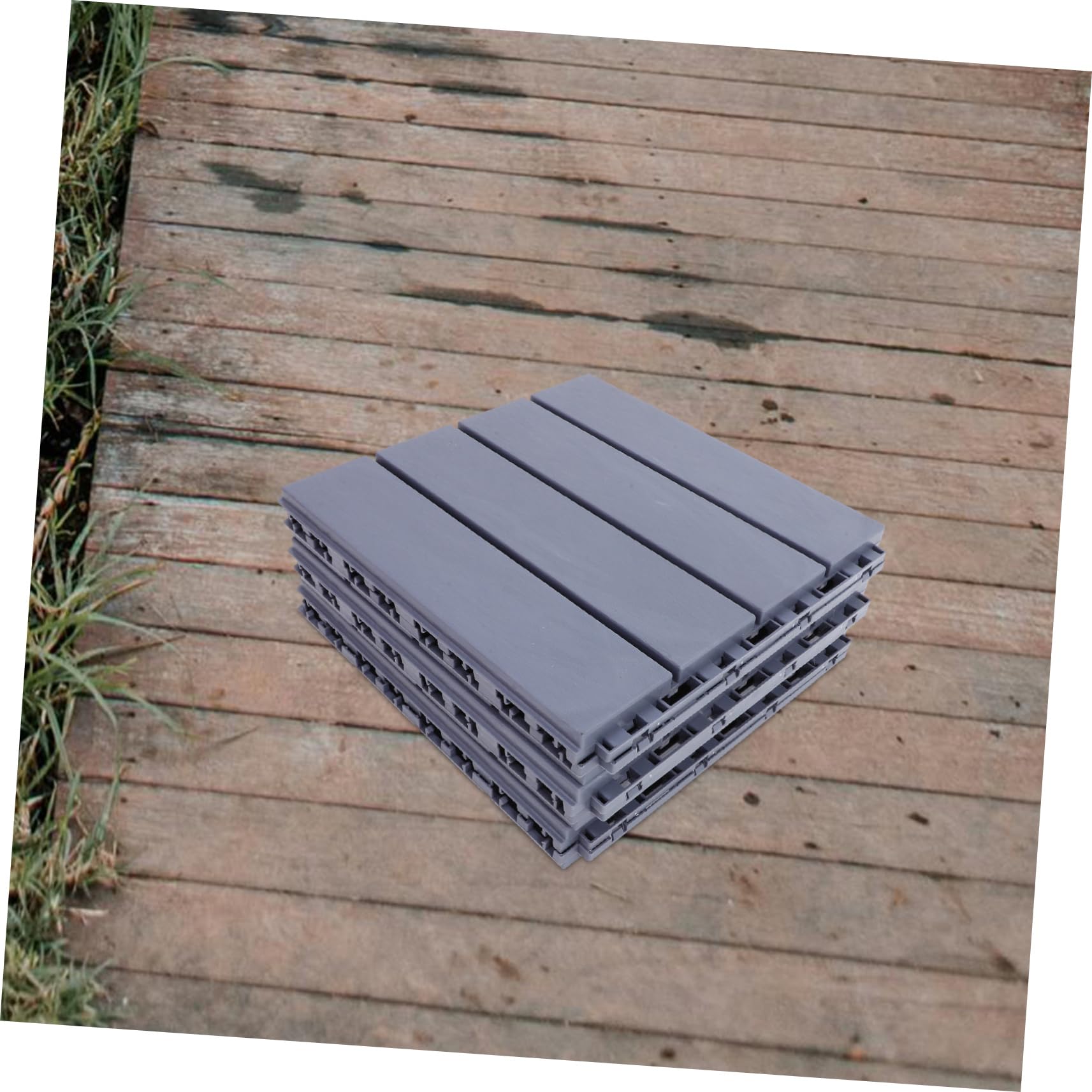 NUOBESTY 6 Baldosas de Suelo Diseño Antideslizante de Patio de Pp de Patio y Fácil Instalación para Terraza y Baño Exterior