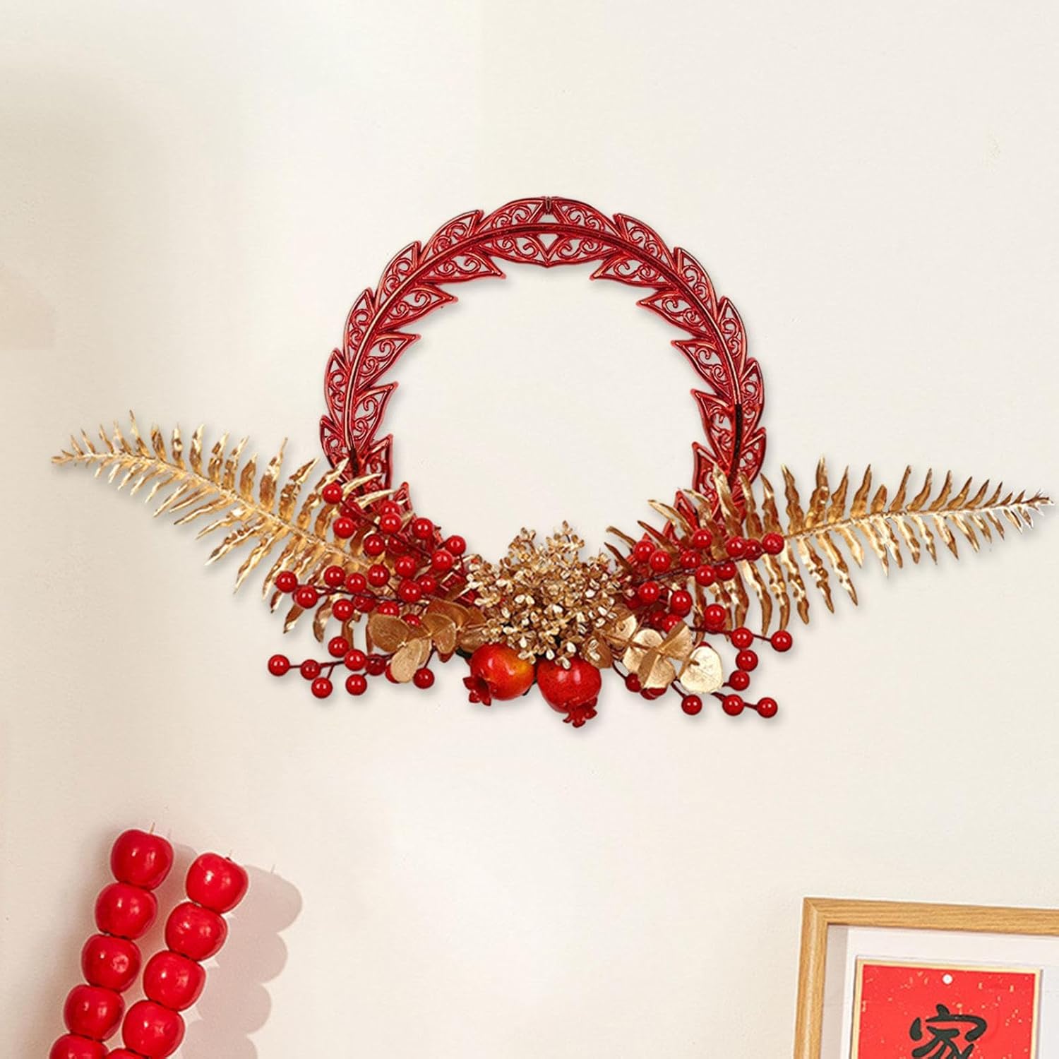 2024 Spring Festival Decorative Hanging Piece for Home and Office with Artificial Berries, Style B