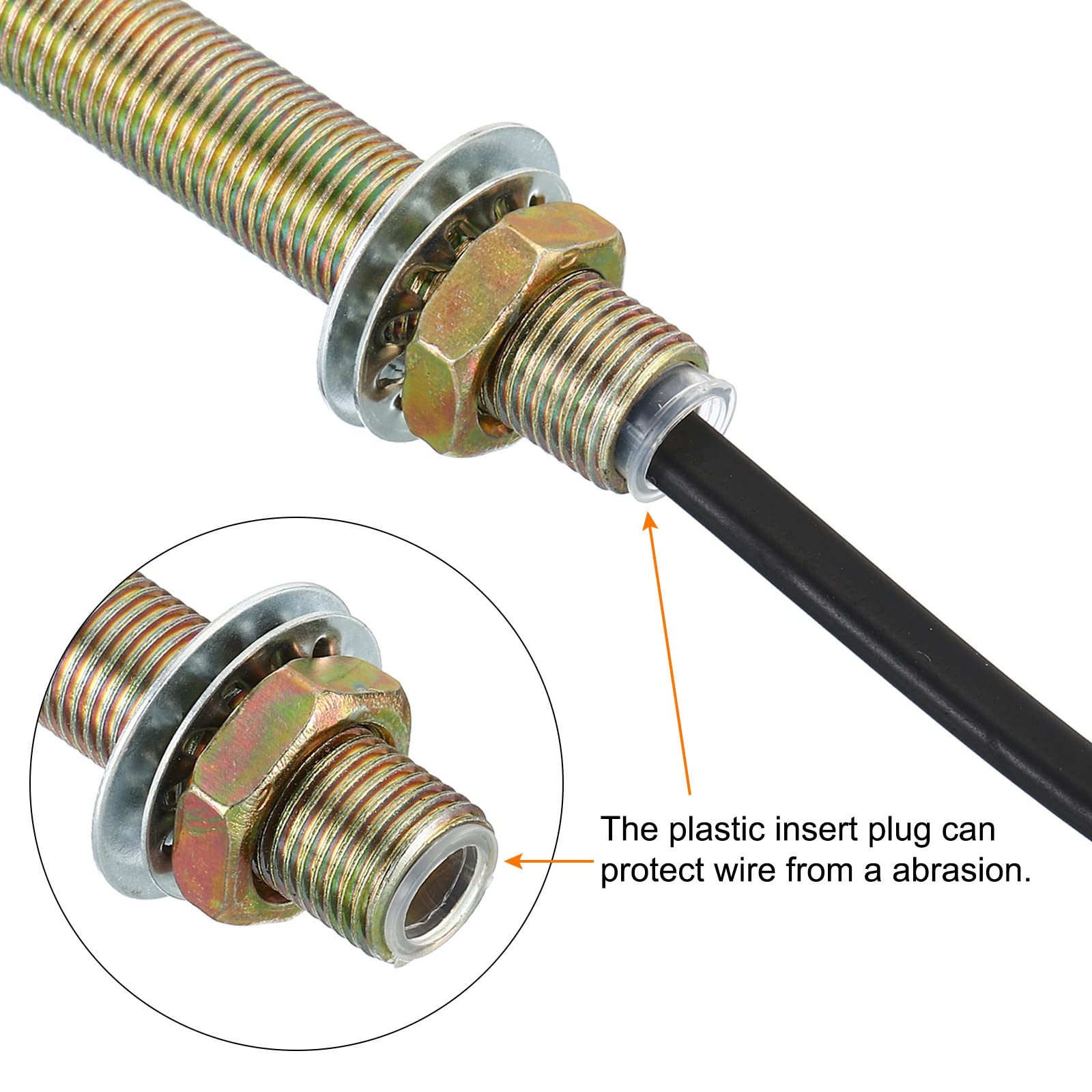 PATIKIL 1/8IP Thread 2.56" Lamp Pipe Kit with Lock Nuts Washers - Image 4