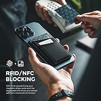 Vista 5 de VULKIT Cartera magnética para teléfono MagSafe, bloqueo RFID, cartera con tarjetero para iPhone serie 16/15/14/13/12 y funda para teléfono