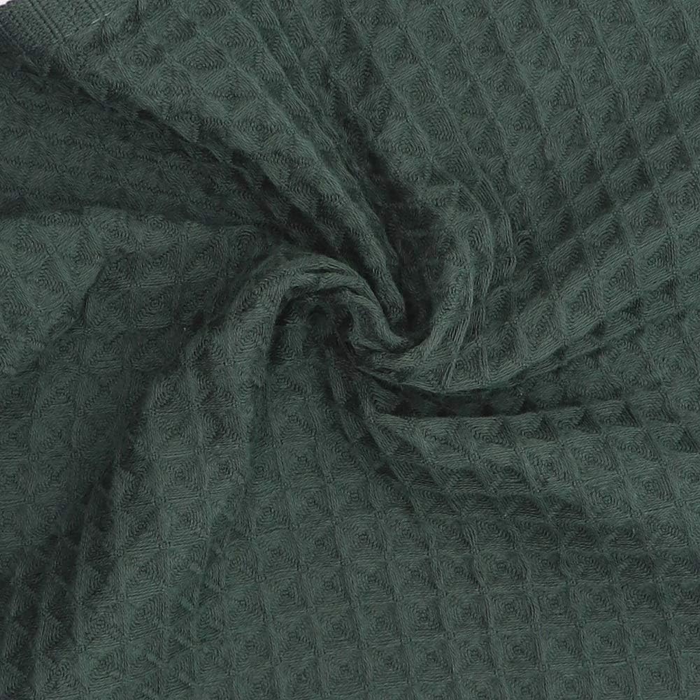 100% Natural Cotton Kitchen Towels Dish Towels Classic Waffle Weave Dish Cloths, Soft Ultra Absorbent Kitchen Hand Towel, Fast Drying Lightweight Washcloth, Set of 6 (Blackish Green) - Image 5