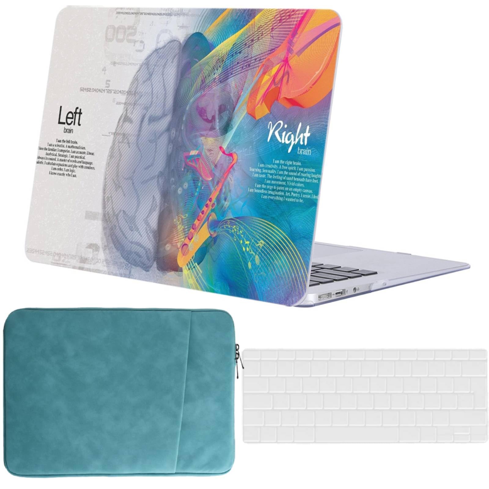 Funda MacBook Pro 16 azul con protector de teclado y bolsa de transporte 8