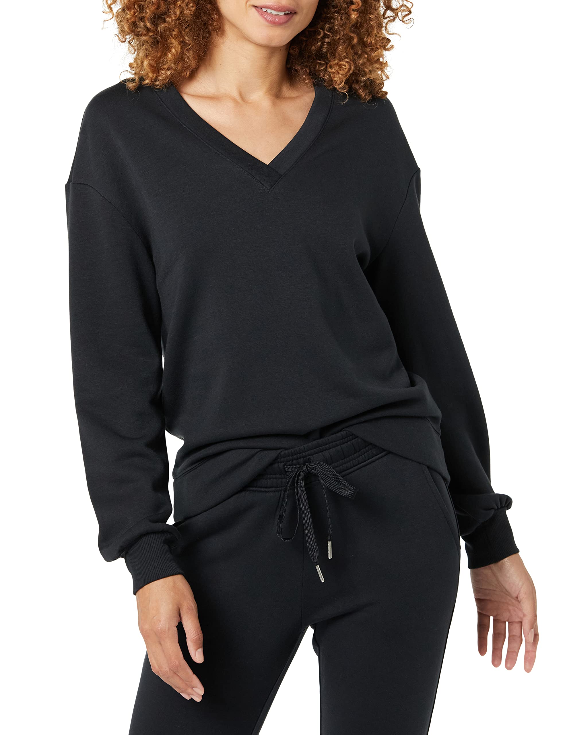 Amazon Aware Felpa in pile dalla vestibilità comoda con scollo a V (disponibile in taglie forti) Donna