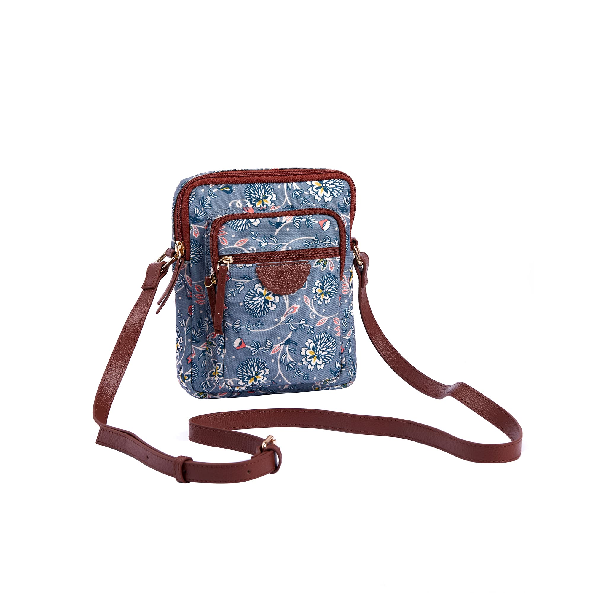 TEAL BY CHUMBAK Crossbody Sling Bag for Women | Stylish Printed Canvas Box Sling bag | Multipurpose Daily use Bag for Office/College/Travel (B0BX3W1248) Amazon Price History, Amazon Price Tracker