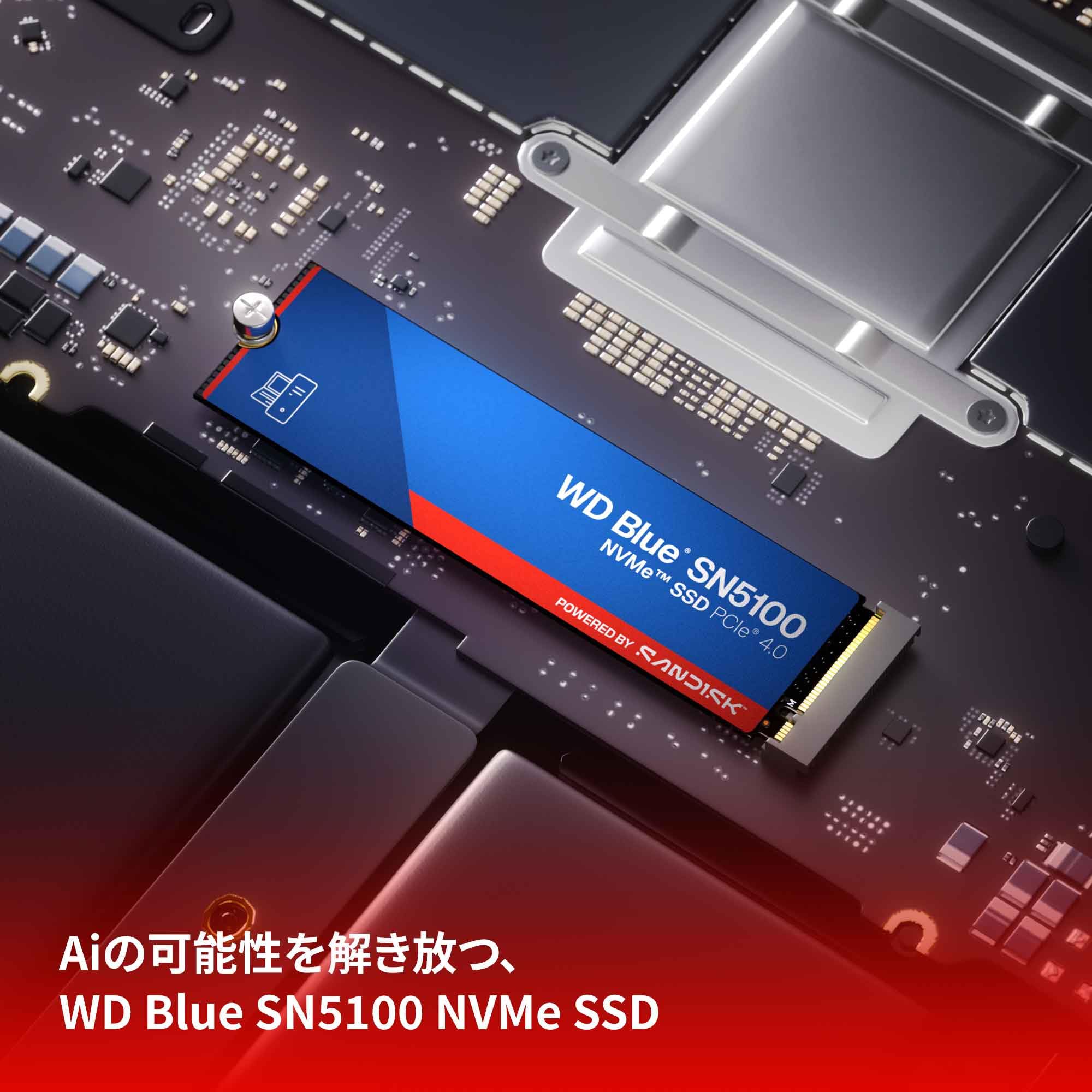 Amazon | SanDisk 内蔵SSD 4TB WD Blue SN5100 M.2-2280 NVMe PCIe