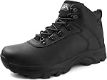 CC-Los Men's Waterproof Work & Hiking Boots - Soft Toe Slip-Resistant with Cushioned Midsole Size 7-13.5