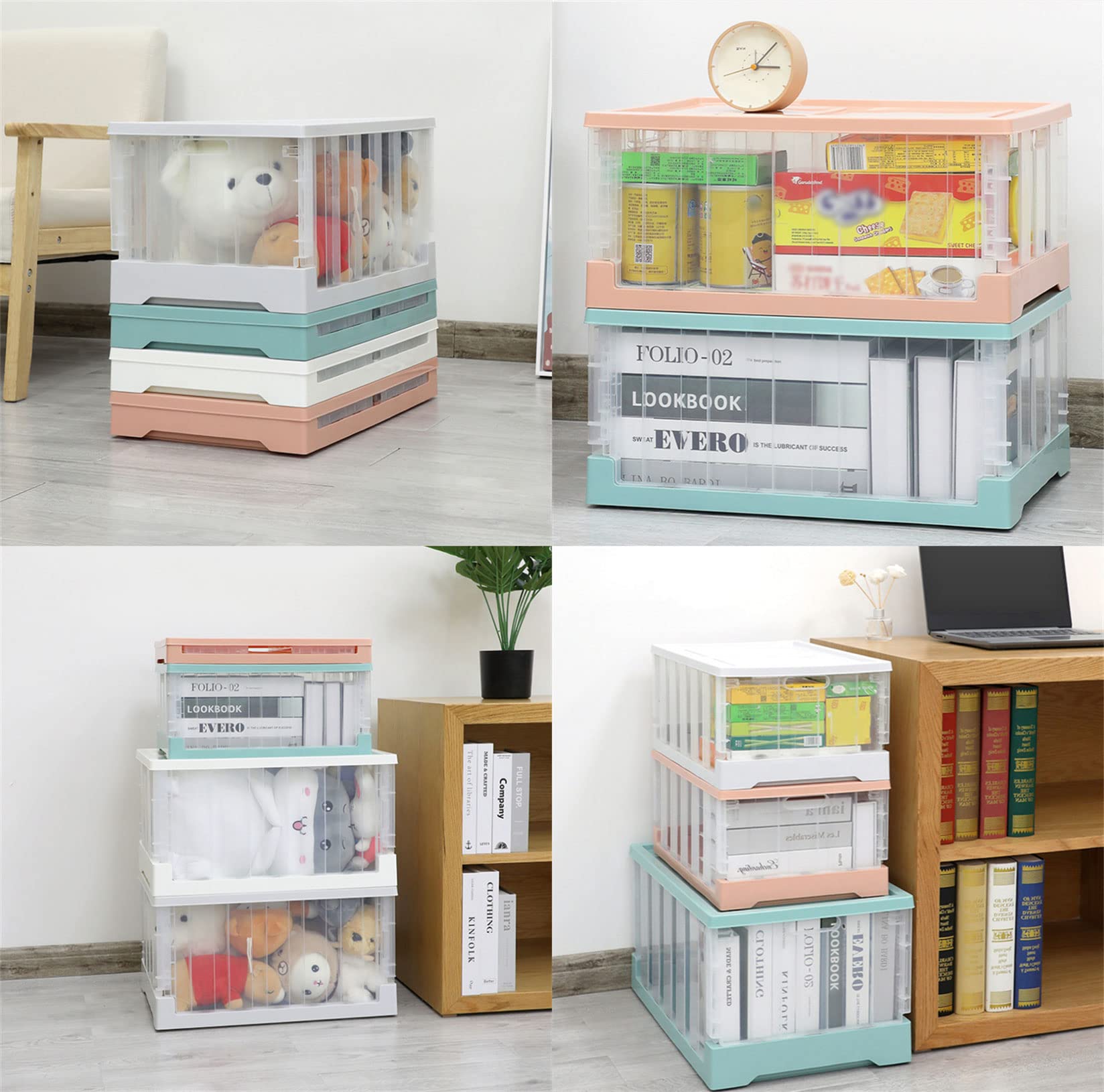 (専用)大型収納ケース　収納ケース　収納棚 JEJアステージ 収納ケース ストラ 74-M 幅39×奥行74×高さ22cm