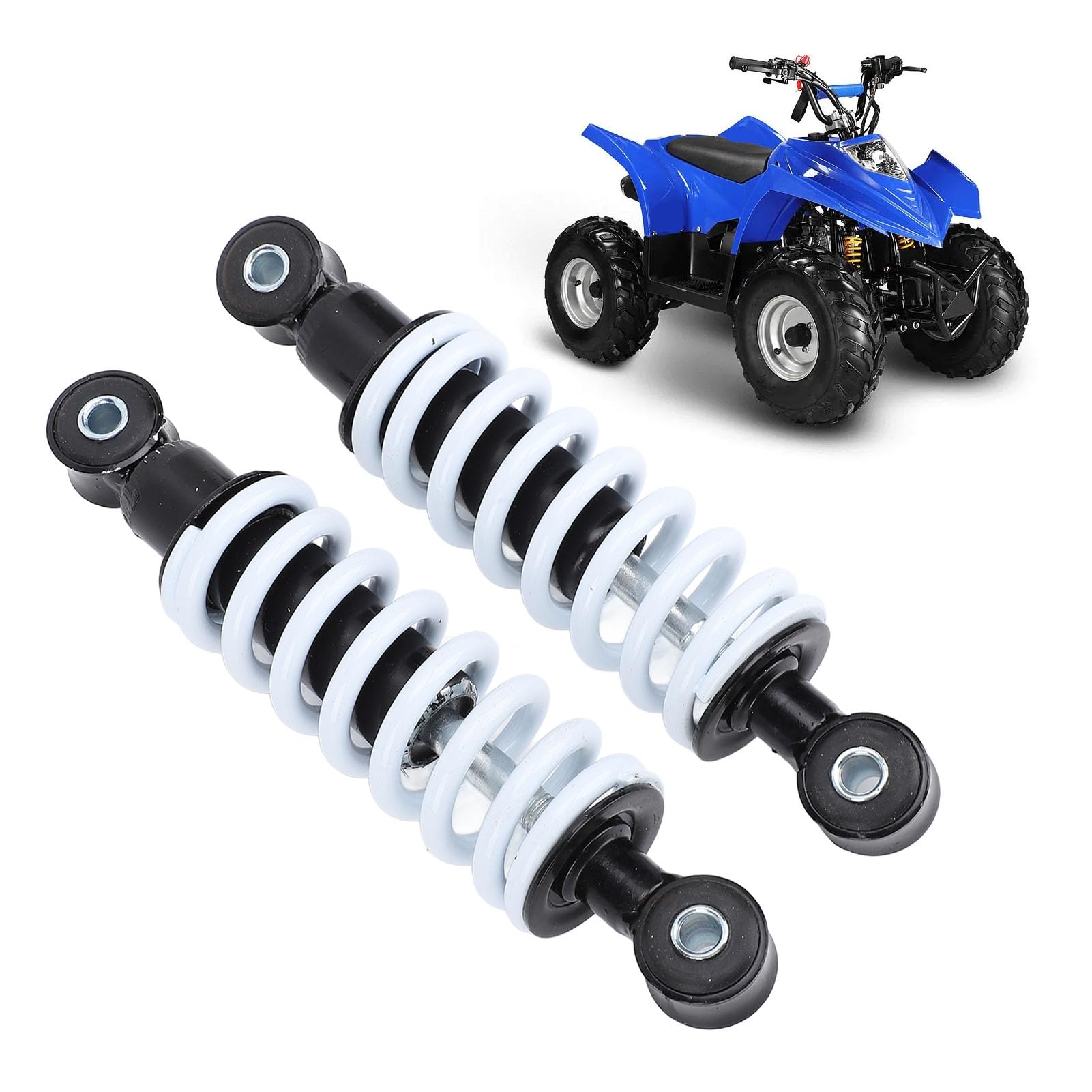 2 Stück 190mm Motorrad Stoßdämpfer mit einstellbarem Dämpfungssystem, 200LBS Tragkraft für Mini Dirt Bikes