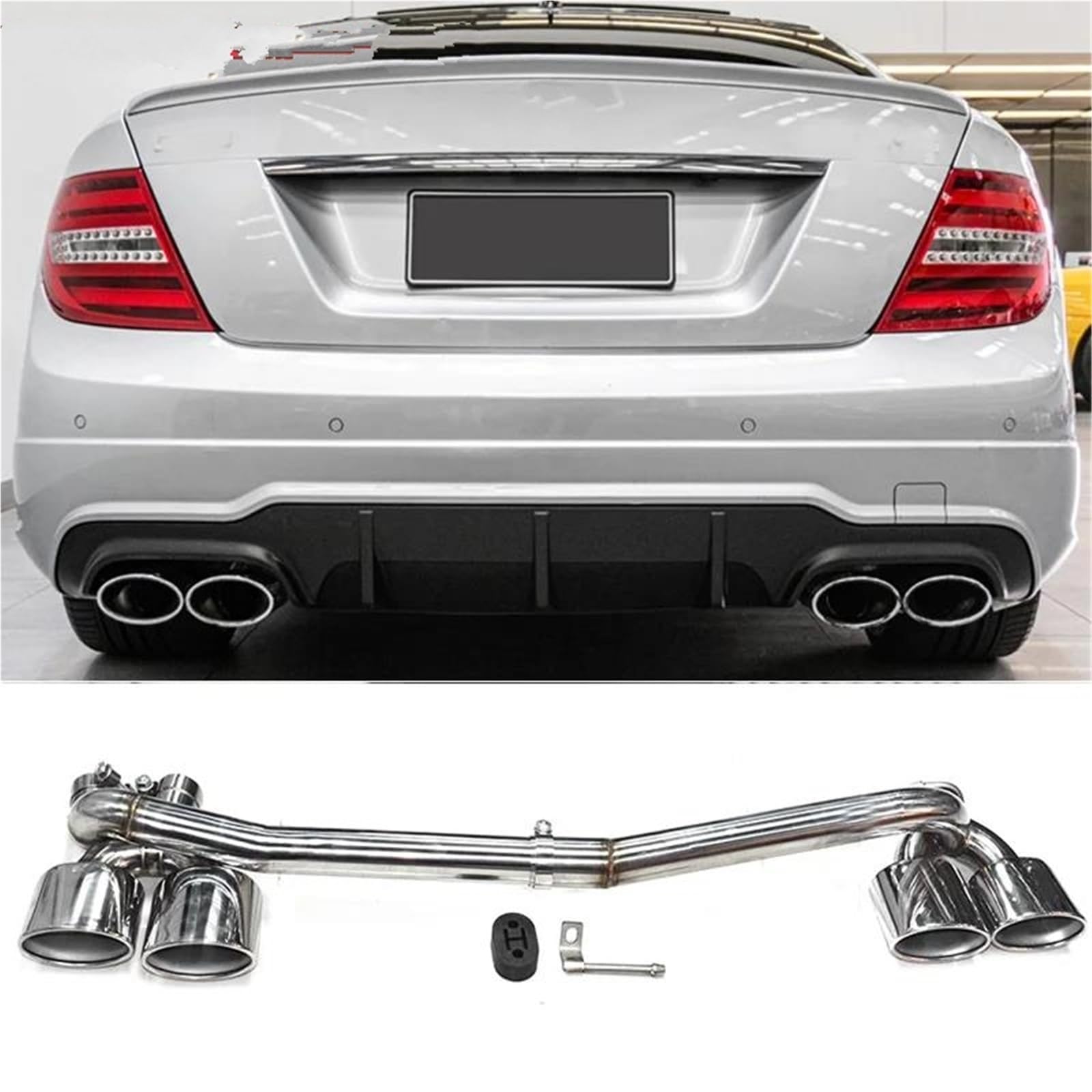 Terminal De Escape Para Benz W204 C180 C200 C260. Escape Automóvil