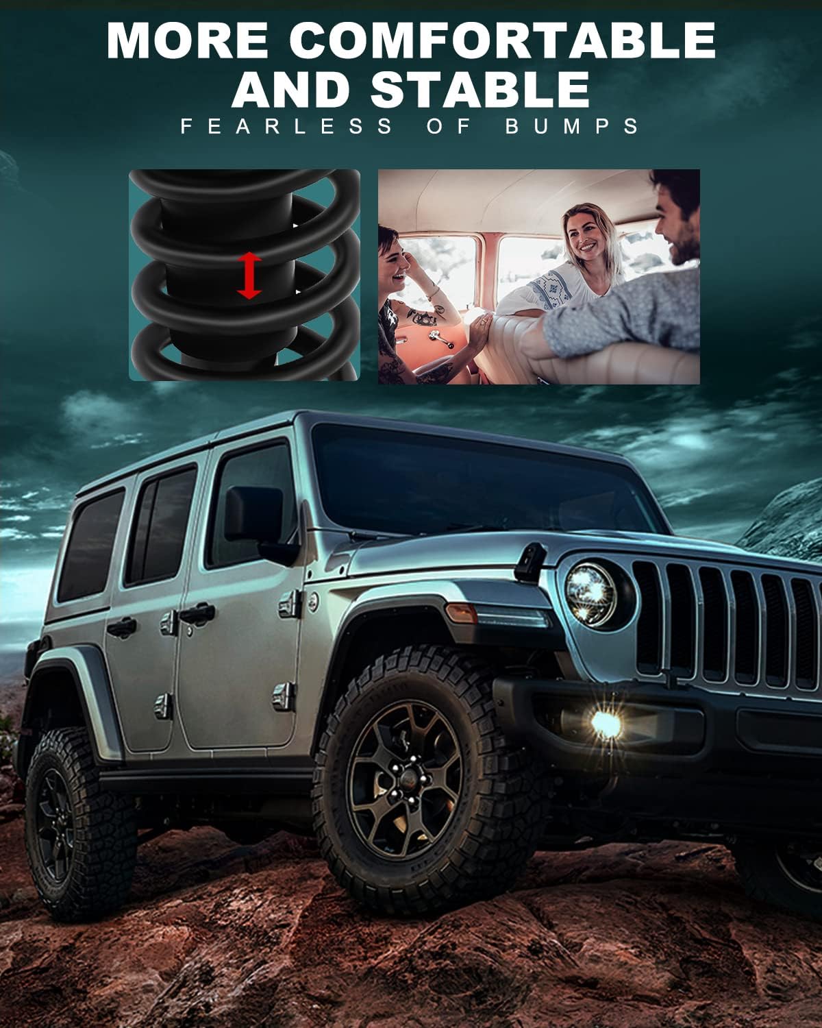 AUTOMUTO Strut Spring Assembly Front and Rear Pair struts and Shock Absorber 4WD FWD for 1997-2001 for Honda CR-V