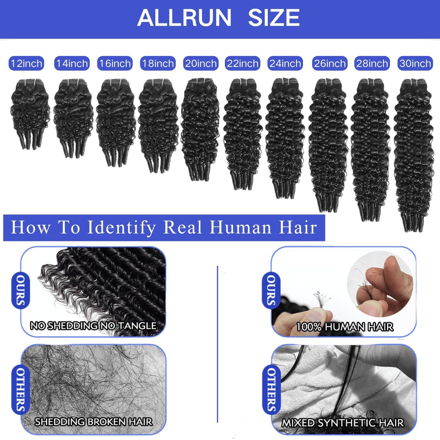 Burmese Curly Bundles Human Hair 16 18 20 Inch Water Wave 3 Bundles 3C4A Water Wave Human Hair Wet and Wavy 100% Unprocessed Brazilian Virgin Quick Weave for Women Natural Black