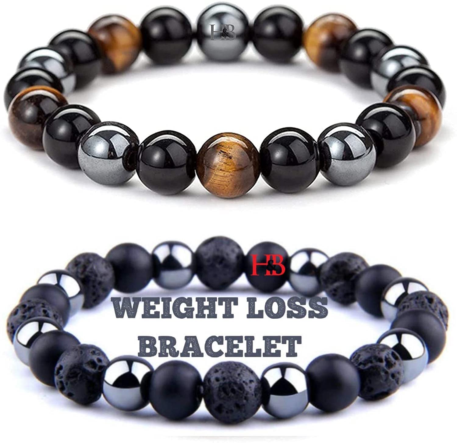 Hot And Bold Unisex Adult Hematite and Natural Gem Stone Beads Matching Couple Combo-Set Bracelet (B08R2Z3W9Z) Amazon Price History, Amazon Price Tracker