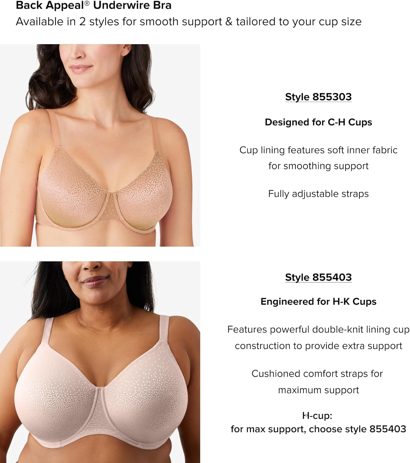 Wacoal Womens Back Appeal Underwire Bra - Image 7