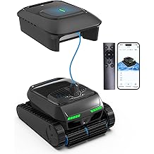 PC200 Robotic Pool Cleaner, Cordless Pool Vacuum Robot for Inground &amp; Above Ground Pools, Smart Navigation, Surface, Walls, Waterline &amp; Floor Cleaning, 10000GPH, Self-Parking