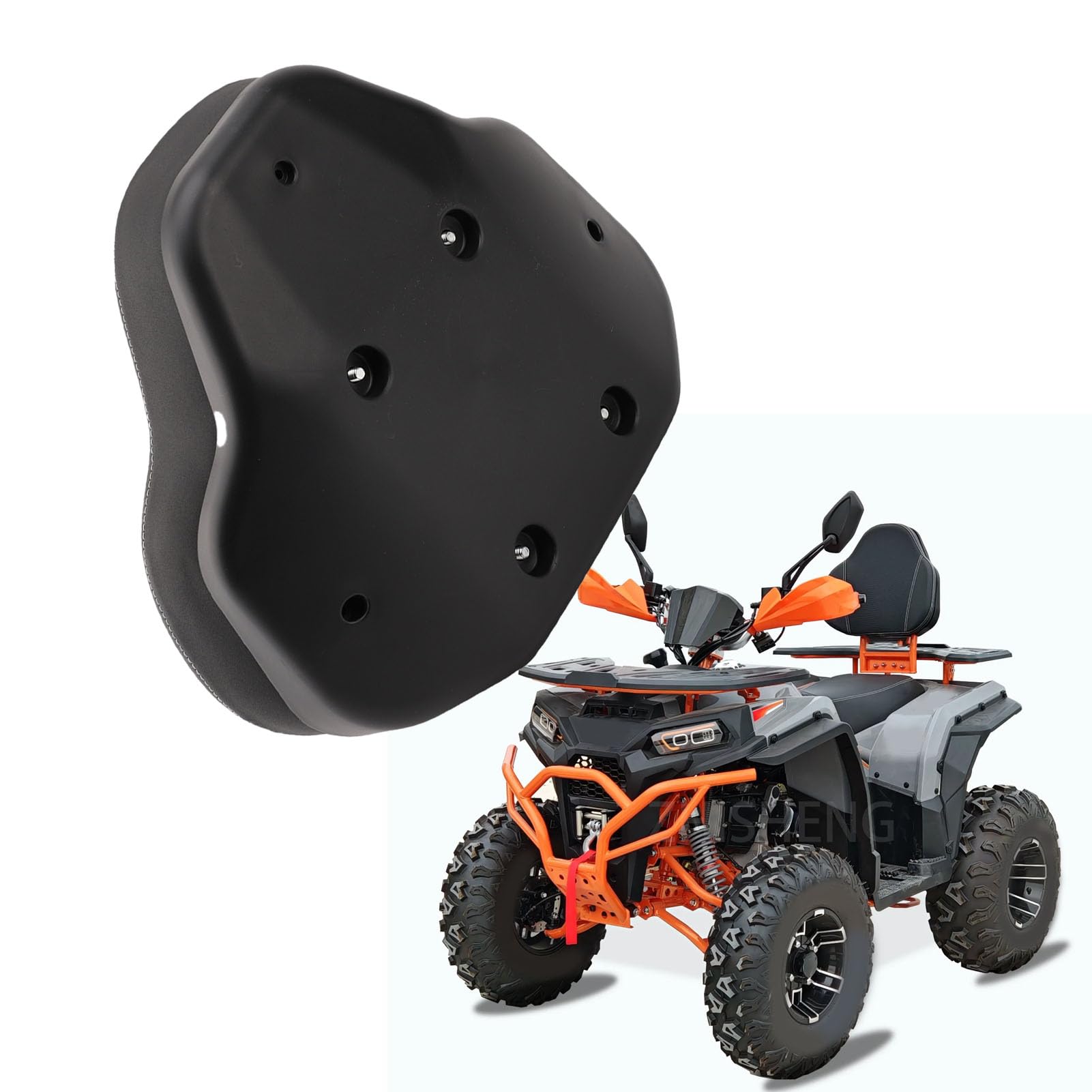 Luocute Wsparcie Pleców Pasażera Motocykla, Uniwersalne do ATV Skuterów | Wysokiej Jakości Pianka PU o Dużym Odbiciu, Ergonomicznym Zakrzywionym Wsparciu, Kompatybilna z Cruiserami, Skuterami,