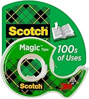 Vista 1 de Scotch Magic Tape, 1 Roll, Numerous Applications, Invisible, Engineered for Repairing, 3/4 x 650 Inches, Dispensered (122)