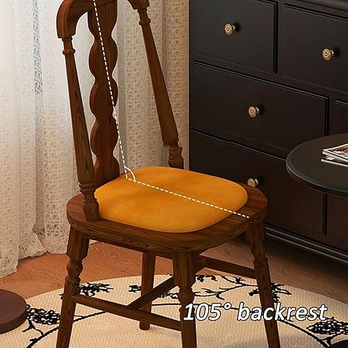 Miniatura 4 de JKGHK - Sillas de comedor, sillas de cocina de madera, silla de sala de estar con asiento acolchado, silla auxiliar de cocina sin brazos con