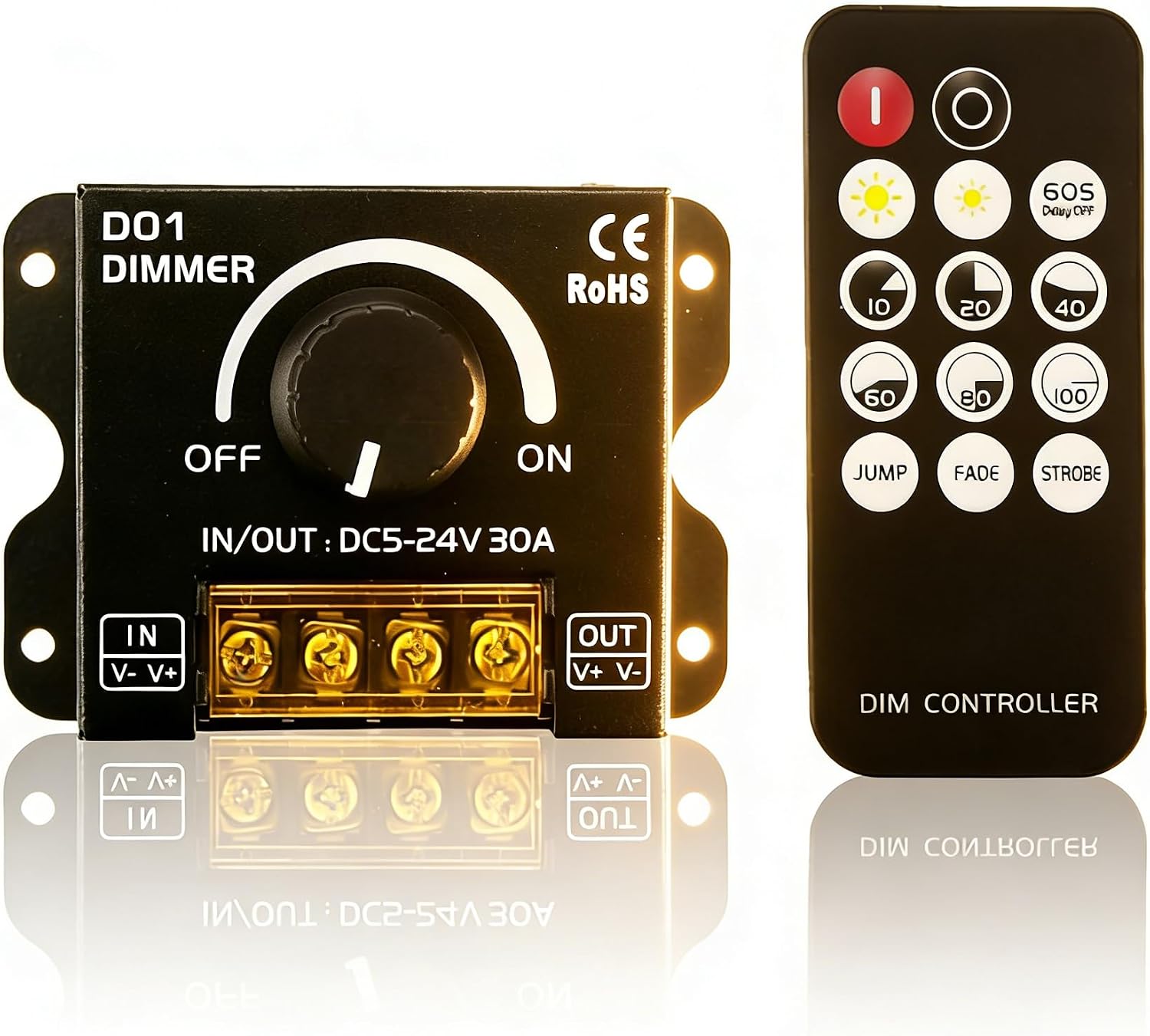 Sorfia 30A LED Dimmer Switch & PWM Controller