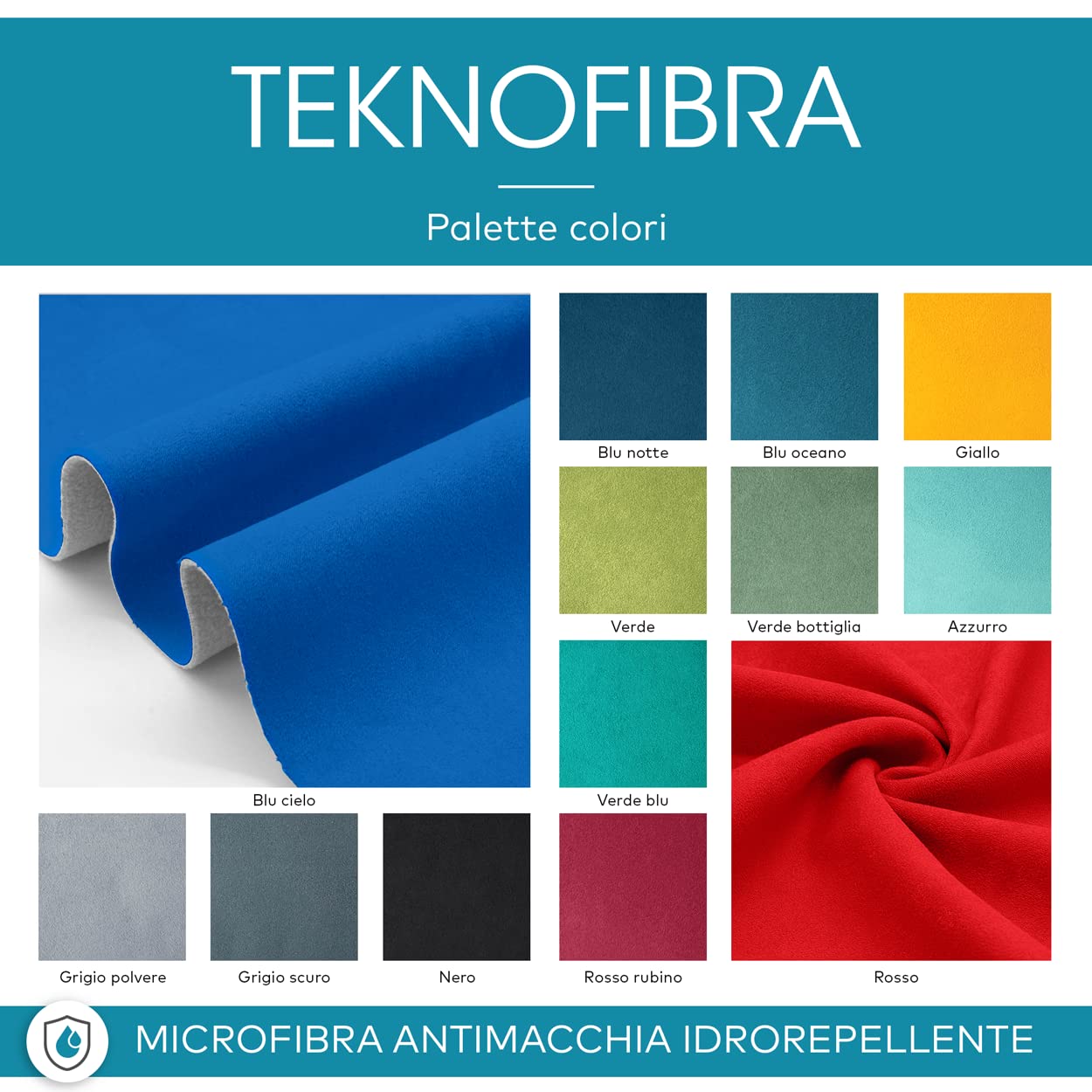 DESHOME Teknofibra 5 mètres - Tissu au mètre d'ameublement Microfibre suède Anti tache Hydrofuge pour canapés, coussins, accessoires Gris marron