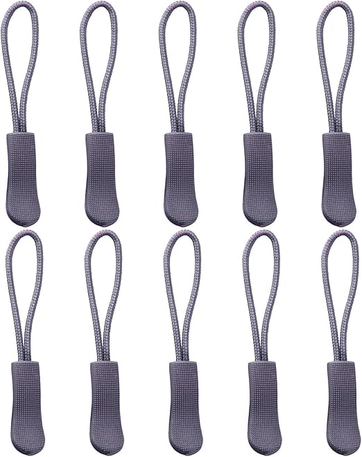 Luggage Zipper Pull Replacement for Backpack YZSFIRM 10 Pcs Zipper Tab Silver