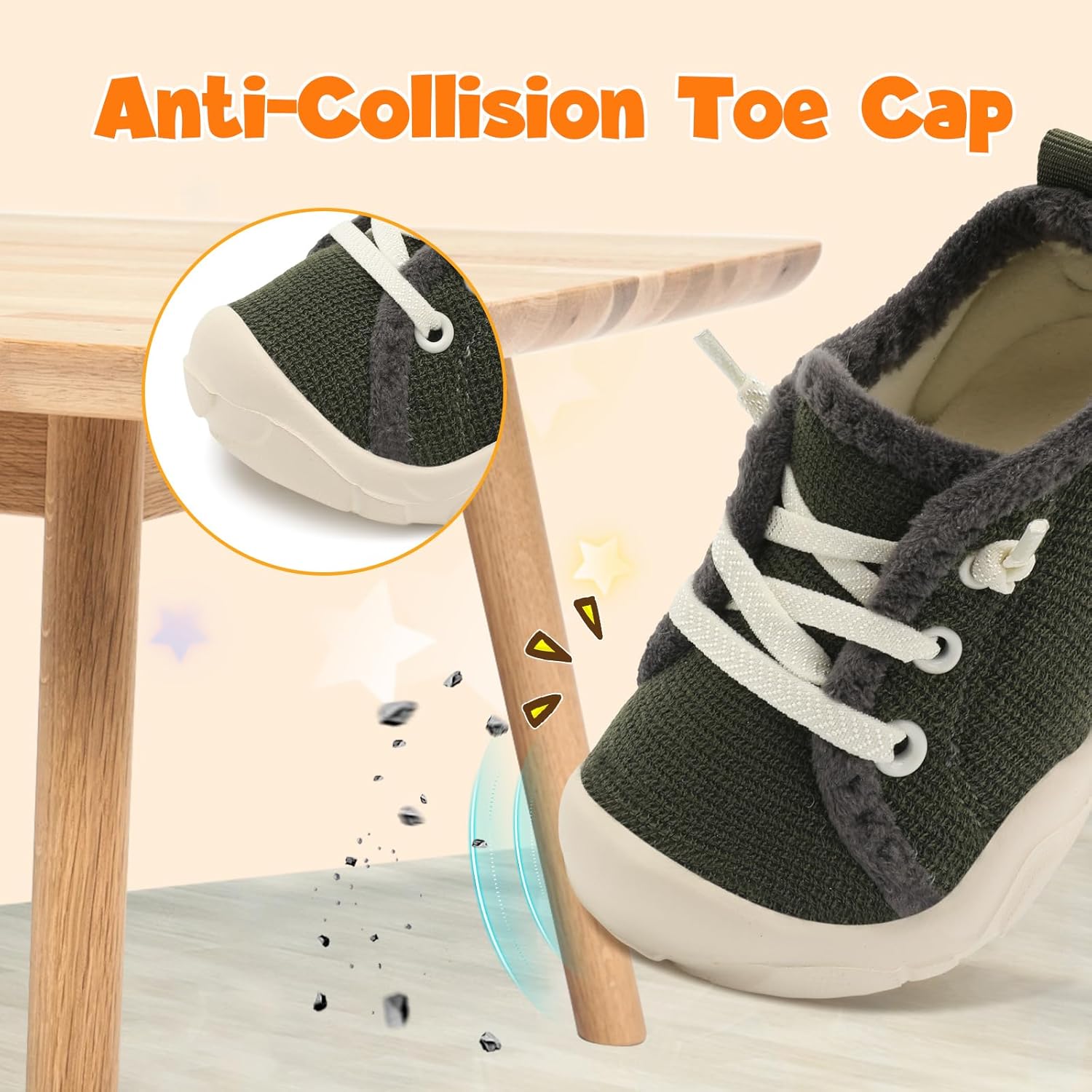 FEETCITY Toddler Boys Shoes Toddler Barefoot Shoes Kids Sneakers Tennis Shoe Slip On Baby Walking Shoe - Image 5