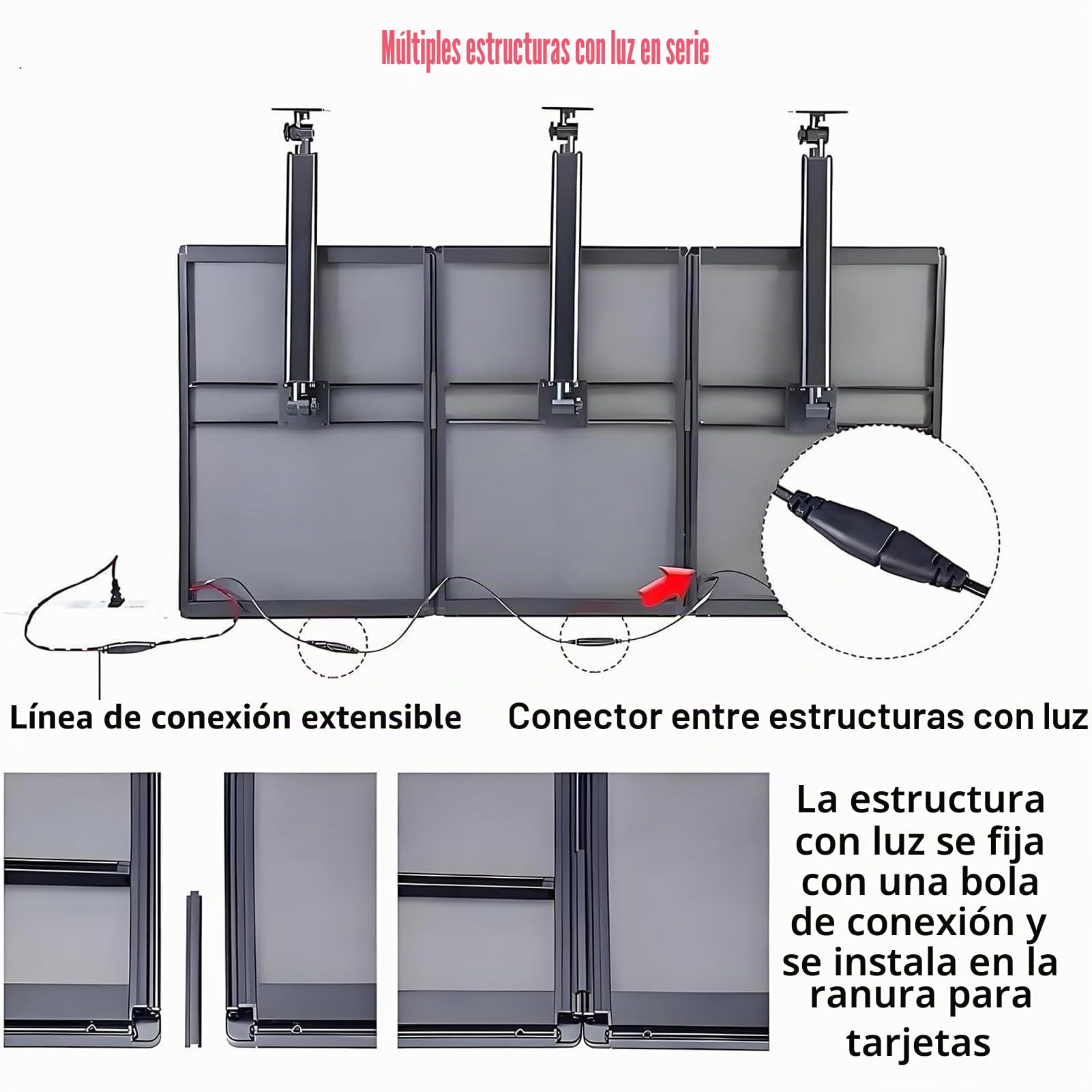 Tablero de Menú Retroiluminado LED Ultra Delgado con Marco Snap, Pantalla de Visualización Retroiluminada, Menú Digital para Restaurantes, Cartel Iluminado de Pared para Uso en Cafeterías