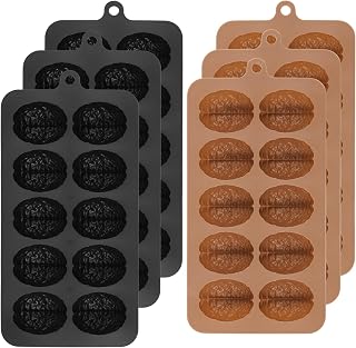 6 moldes de cerebro de silicona, moldes para pudin, para Halloween, dulces, cupcakes, manualidades, sorpresa, para pudin, chocolate, aptos para alimentos, cerebro