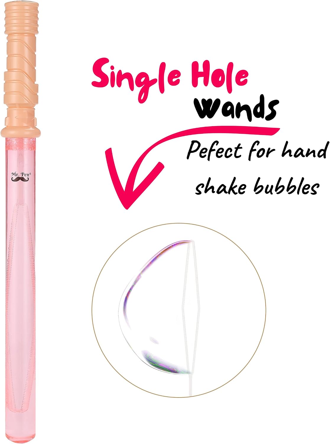 Mr. Pen- Bubble Wands, 2 Pack, 14.3 Inches, Big Bubble Wands, Bubbles Party Favors for Kids, Blowing Bubbles, Bubble Sticks for Kids