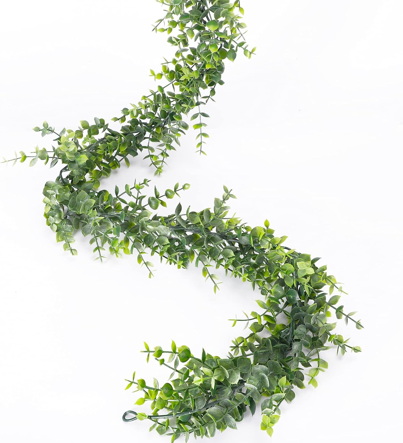 COCOBOO Artificial Eucalyptus Greenery Garland, 6 Feet Faux Vines Fake Boxwood Hanging Plant for Wedding Table Backdrop Arch Wall Festival Party Decor