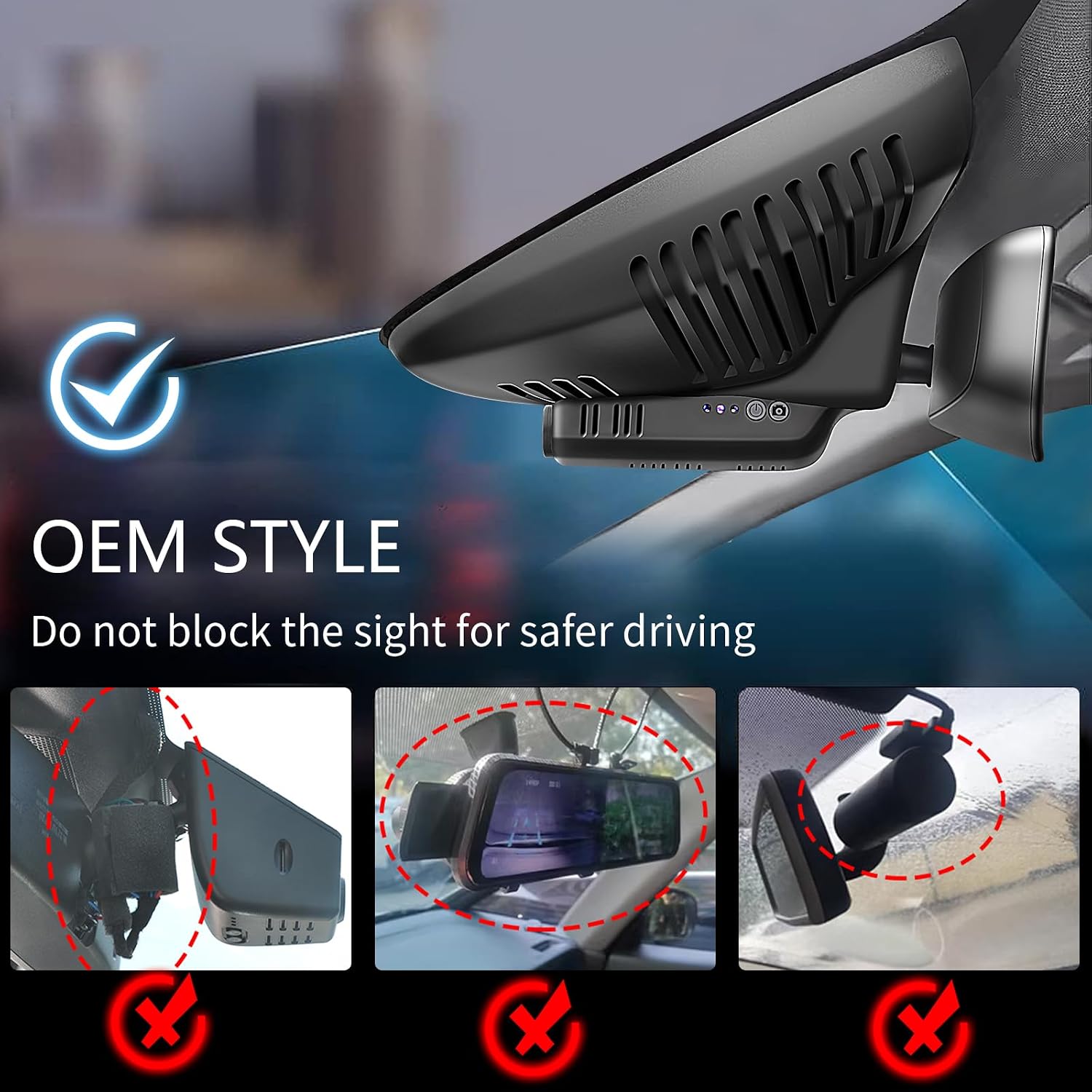 4K Front & 2K Rear 2 Channel HDR Dash Cam, Dual STARVIS 2 IMX678 IMX675, Custom Fit for Volvo XC60 2013 2014 2015 2016 2017(Model B),T5 T6 Gen 1 Facelift etc, 5GHz WiFi, GPS, 128GB Card