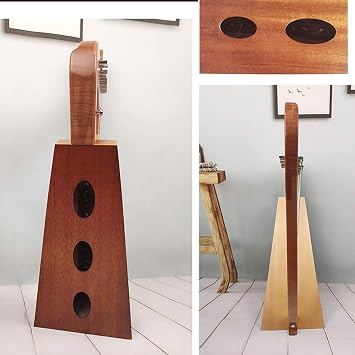 Wooden Harp, Portable Irish Harp, Mini Harp, Mahogany String Musical Instrument, with Tuning Lever and Bag, for Leisure, 19 Strings