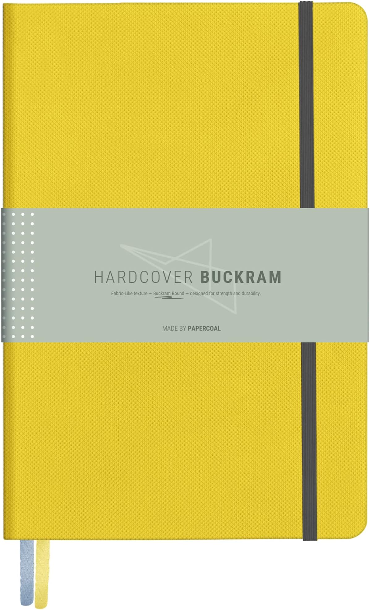 COMMA Abaca – A5 Size – Hard Bound Notebook with Elastic Band Closure ...
