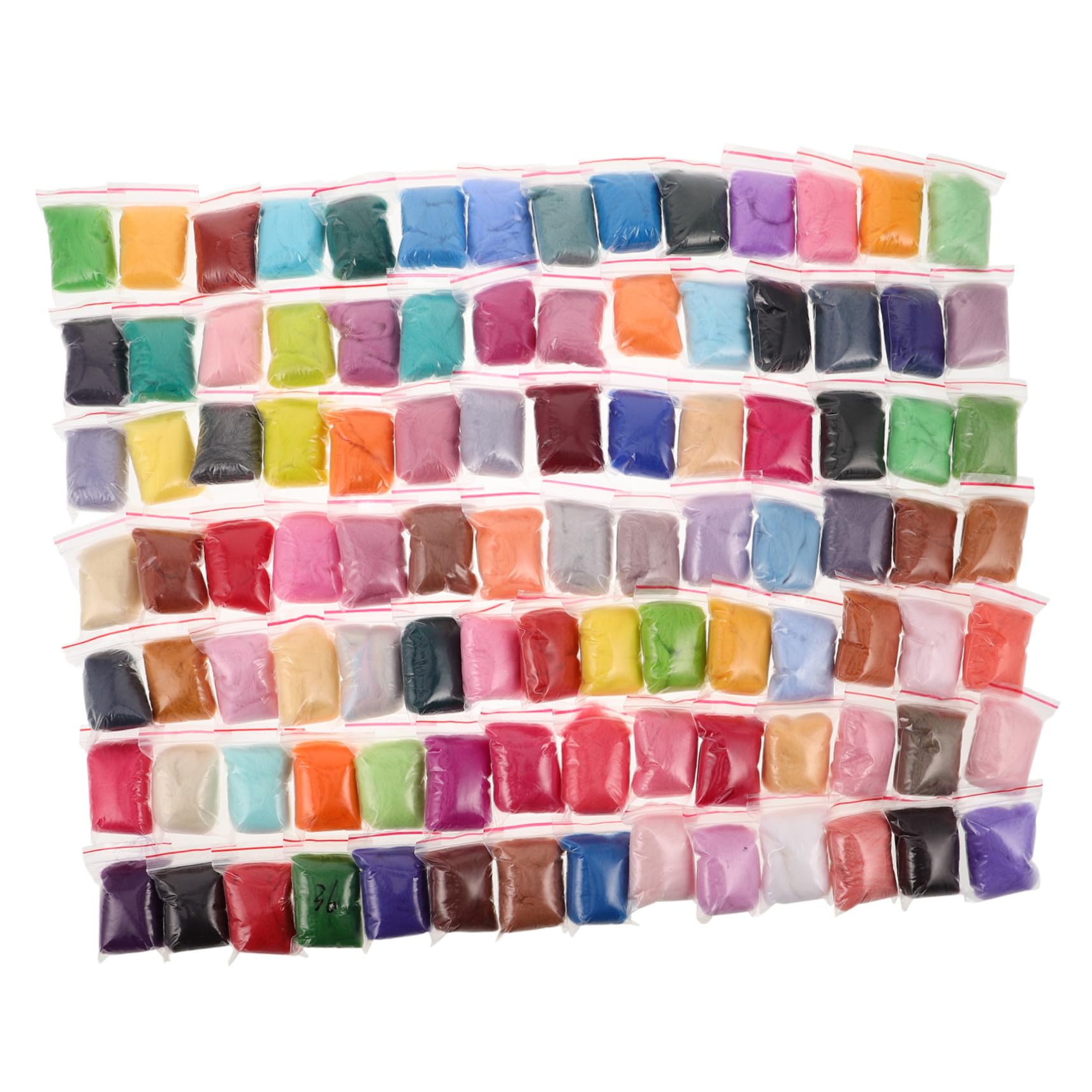 PLAFOPE 100 Piezas Lana para Fieltro Aguja Lana para Manualidades DIY para Principiantes y Expertos Material para Fieltro con Aguja para Artesanía
