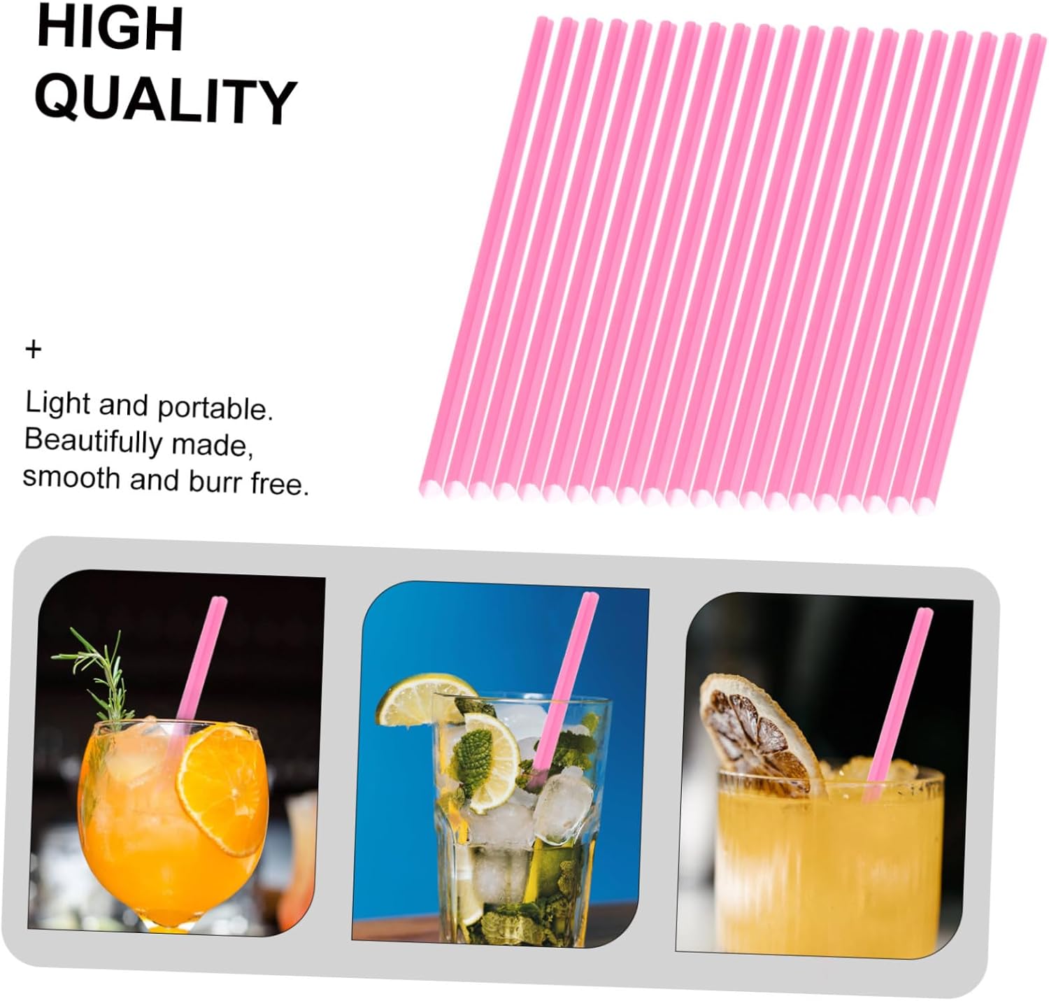100 Pcs Heart Shape Plastic Drinking Straws Pink Disposable Individual Pack for Wedding Party Supplies and Festival Use
