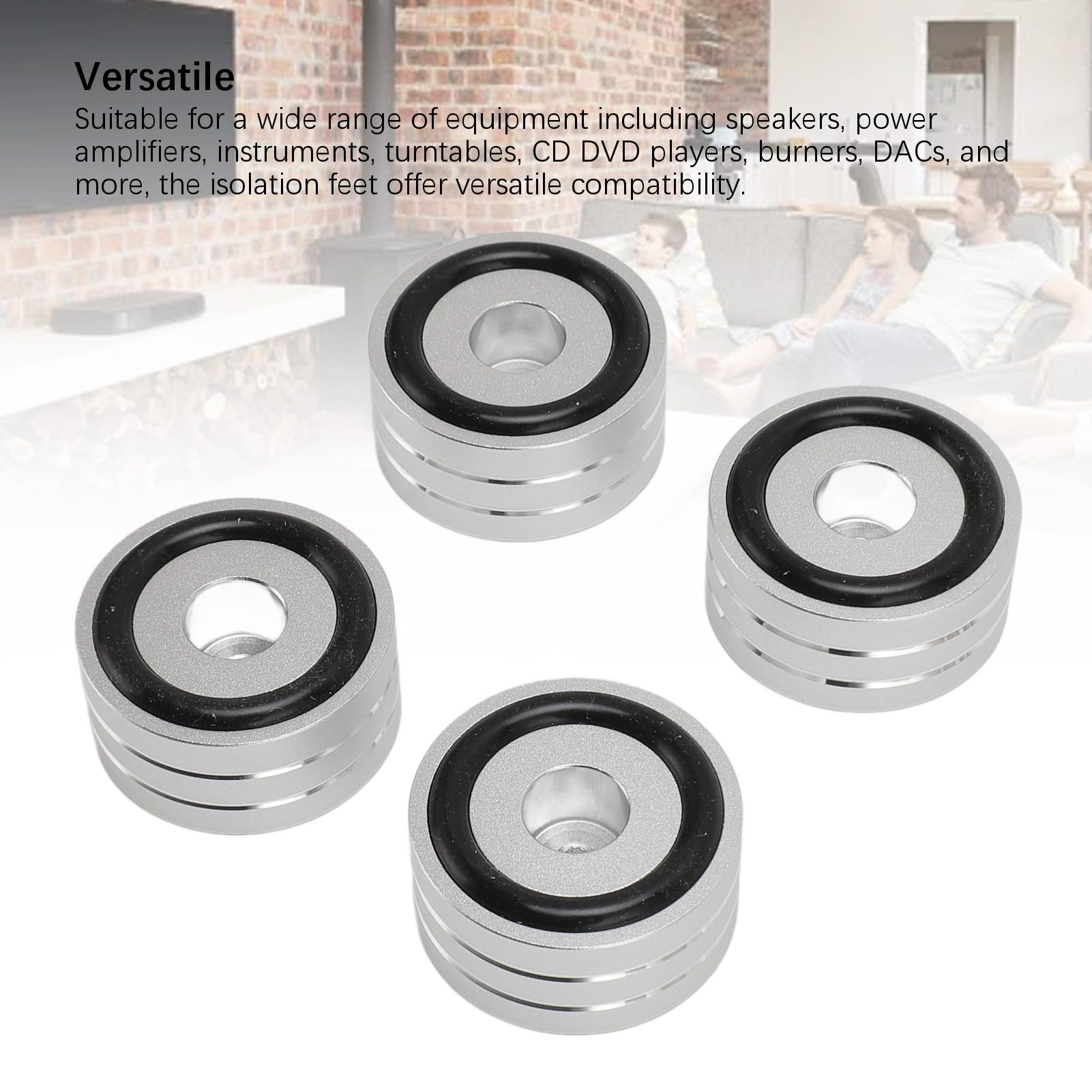 Speaker Isolation Feet 4-Pack Hi-Fi - Anti-Vibration Pads For Subwoofers &  Speakers Subwoofer Vibration Absorber Pads