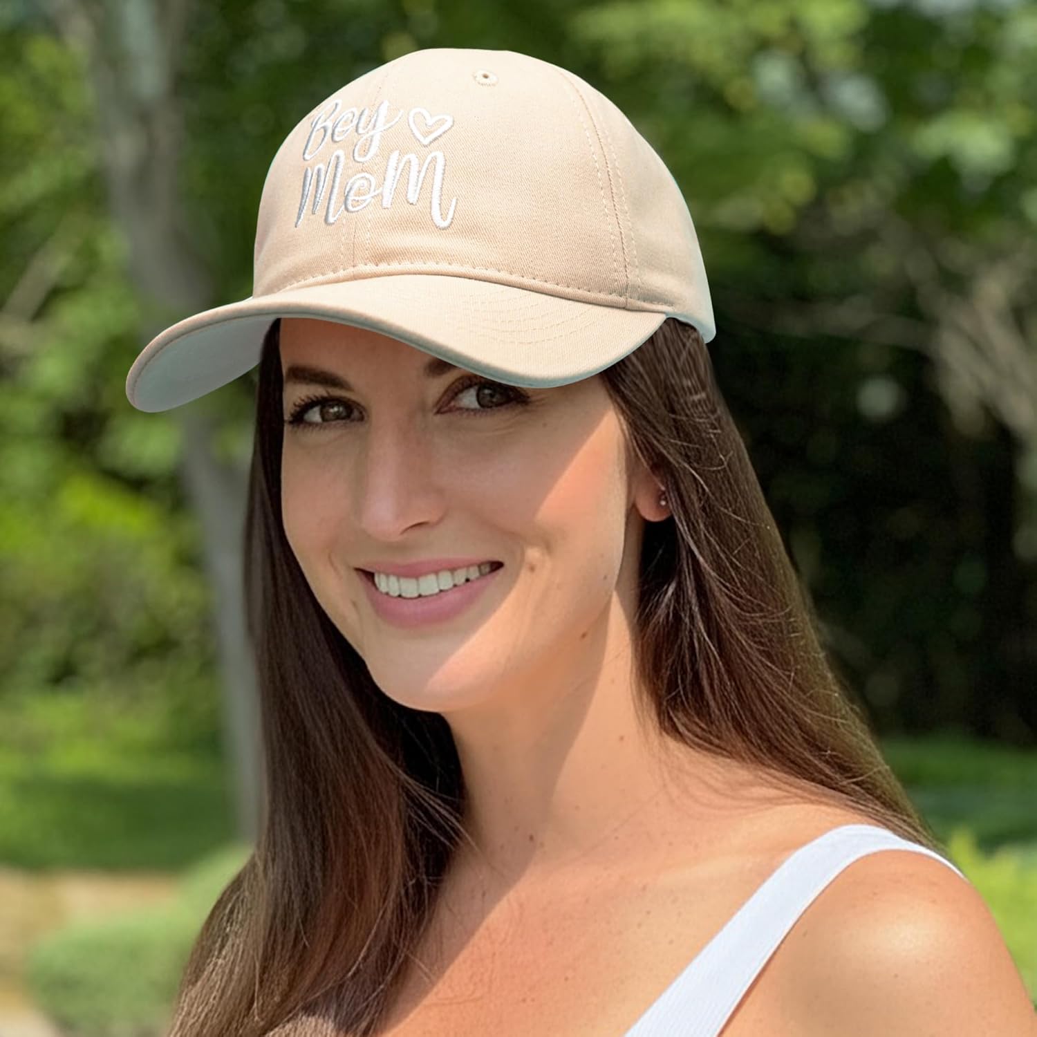 KOLWOVEN Boy Mom Embroidered Hat, Adjustable Cotton Baseball Cap for Proud Moms, Gift for Mother’s Day or Everyday Wear - Image 3