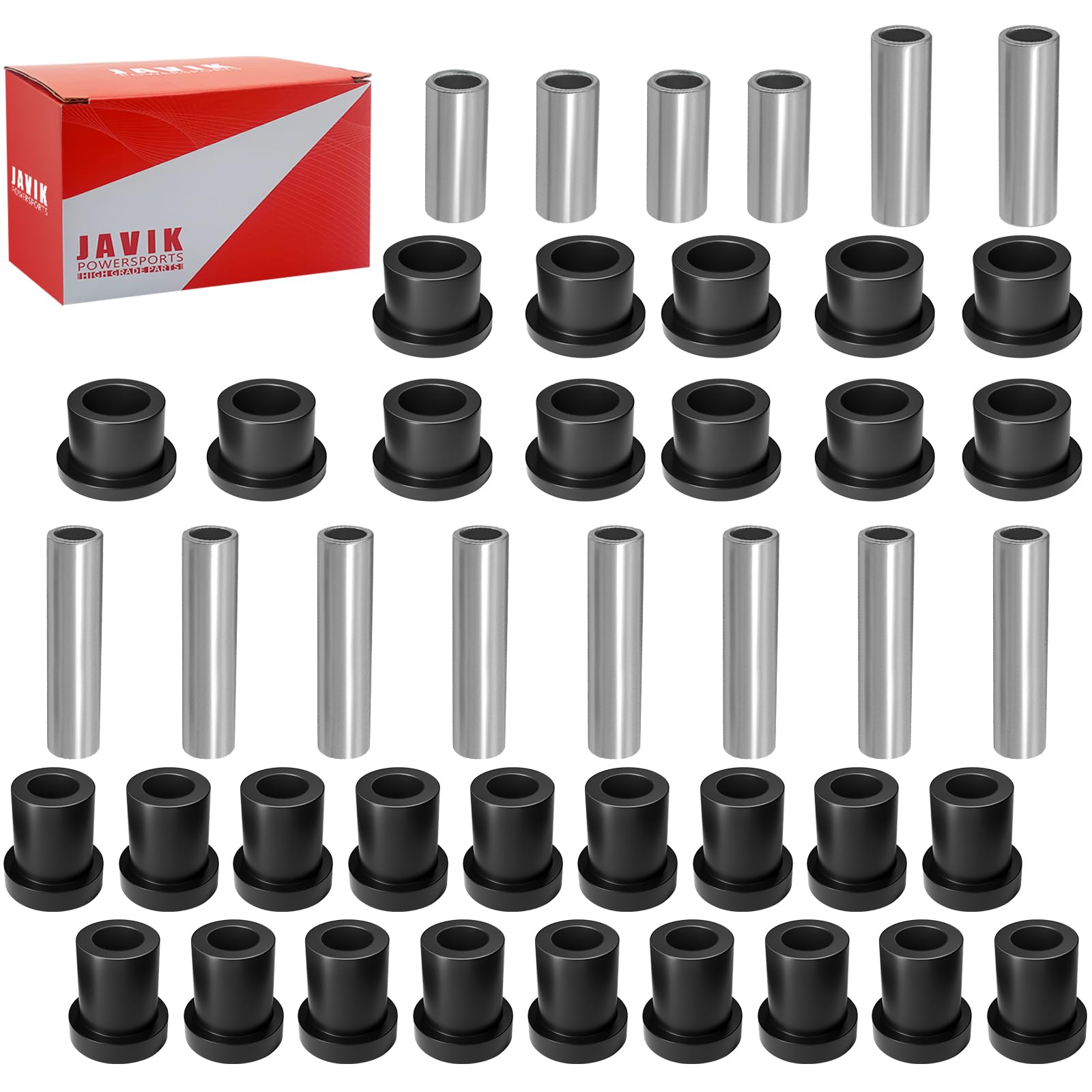 JAVIK Fit Club Car DS Bushing Kits for All Front Rear Leaf Spring & Upper A Arm Suspension 1992-Up, 1015583 1012303 1016346 1016349 1016350