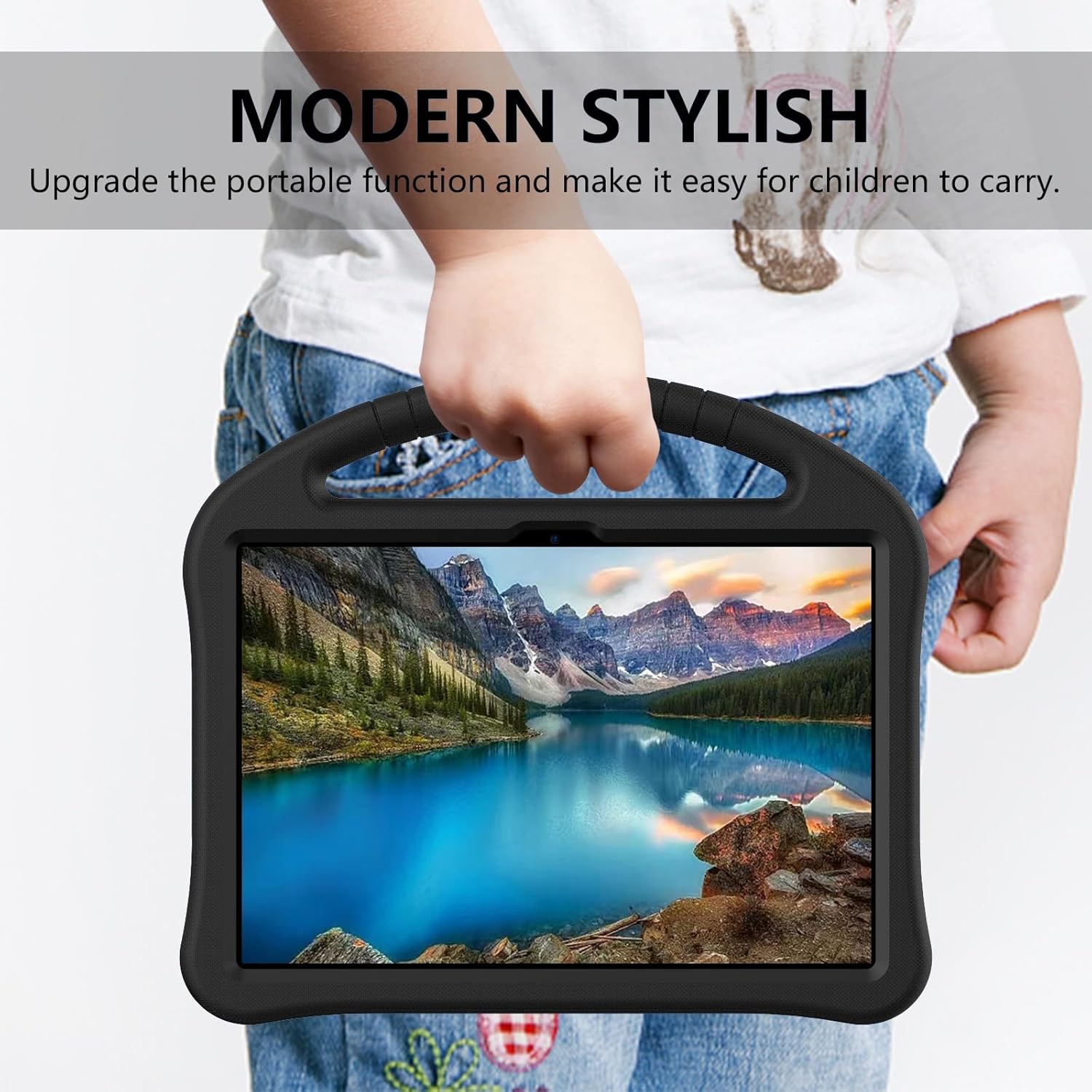 Protective Tablet PC Case Compatible With Blackview Tab 8 WIFi 10.1" ( 2023) /Tab8 (2020) Tablet Case, Lightweight EVA Kid Friendly Case, Dropproof Impact Resistance Protective Handle Stand Cover Shou