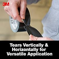 Vista 4 de Scotch 1.88 pulgadas de ancho x 20 yardas de largo, cinta adhesiva para conductos sólida negra (paquete de 12)