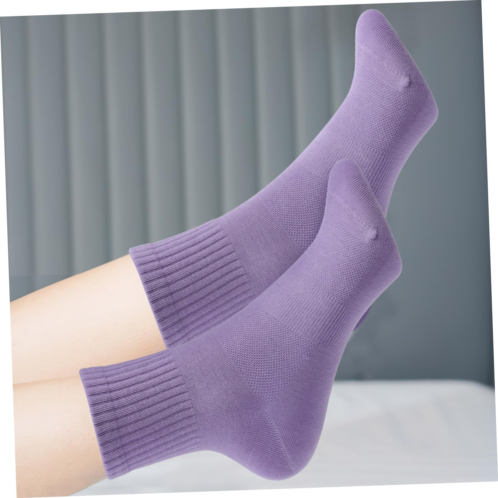 SHERCHPRY Chaussettes en Coton -mollet Femme 10 Paires Chaussettes Sport Respirantes Anti-transpiration pour Running et Fitness