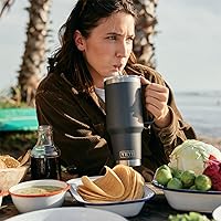 Vista 6 de YETI Rambler 42 oz Tumbler with Handle and Straw Lid, Travel Mug Water Tumbler, Vacuum Insulated Cup with Handle, Stainless Steel, Ultramarine Violet