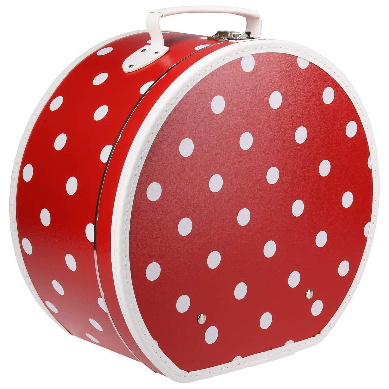 Lierys Hat Box Red with Dots Accessories Women Summer Winter Made in EU